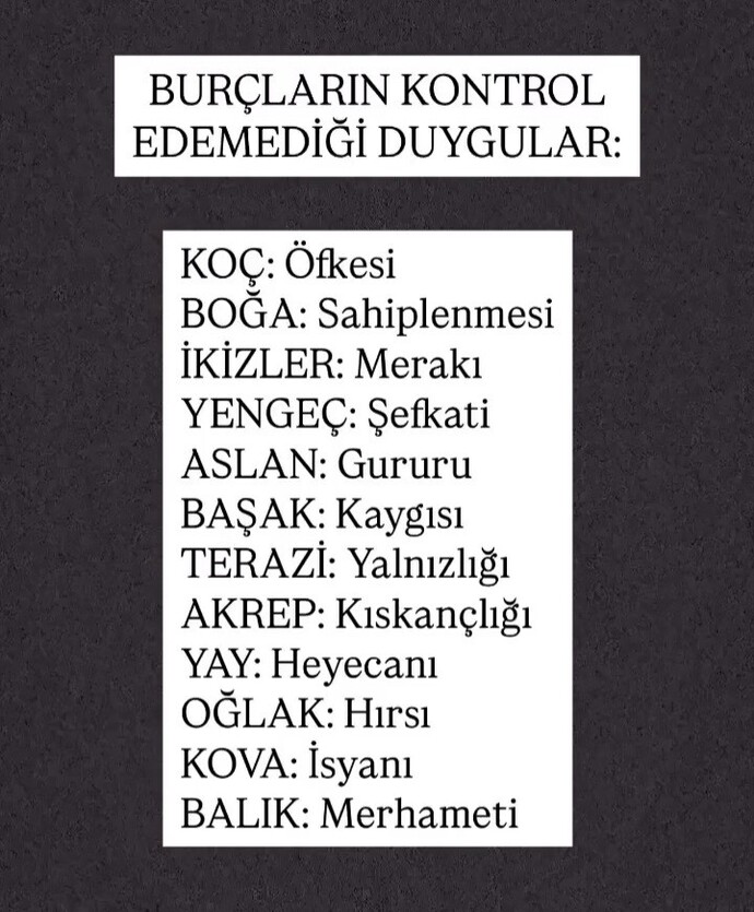 Kontrol edemediğiniz bir duygunuz var mı?