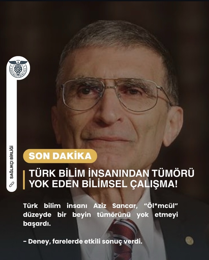 Türk bilim insanı Aziz Sancarı tanıyor musunuz?