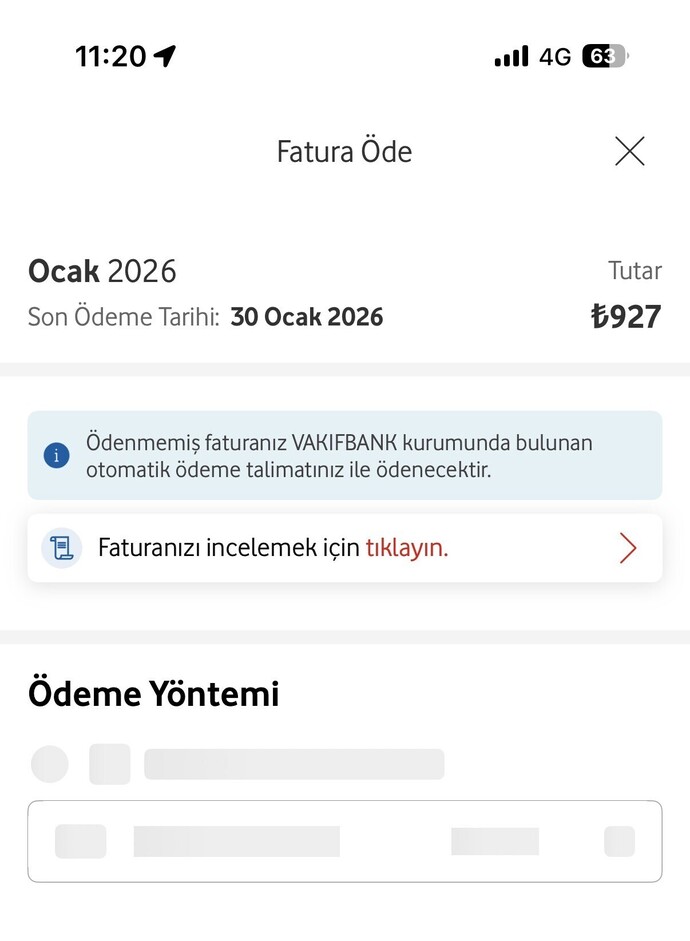 Telefon faturan en son gaç gayme geldi?