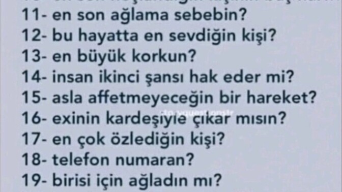 Bugün çok durgun sıkıldım. Ben de akıma katılayım. Görselden 1 tane soru seçip sorabilirsiniz?