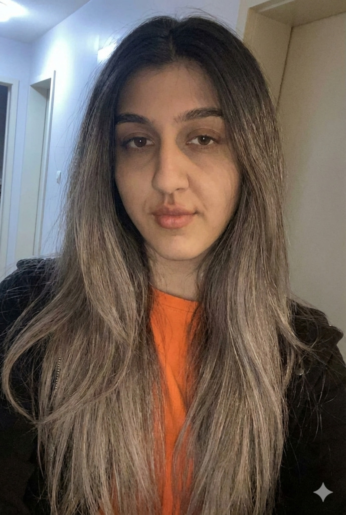 Koyu Küllü Sarı Ombre