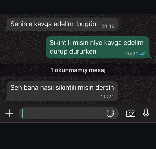 Durduk yere tartışma ya da herhangi bir olay çıkarır mısın?