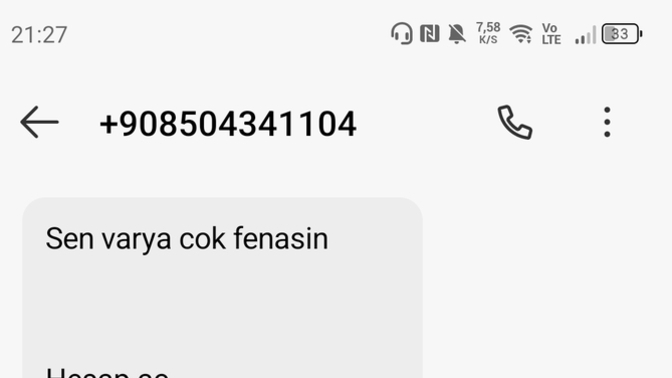 Annemin telefonuna gelen mesaja bakınca aklım çıktı?