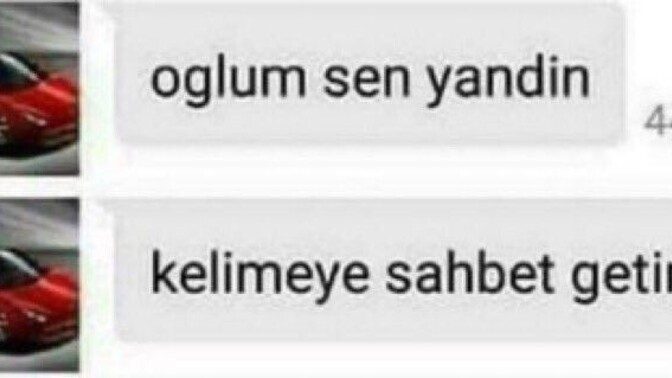 Absürt yazım yanlışları yapan biriyle sohbet edebilir misiniz?