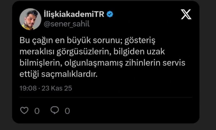 Bu çağın en büyük sorunu ne sizce?