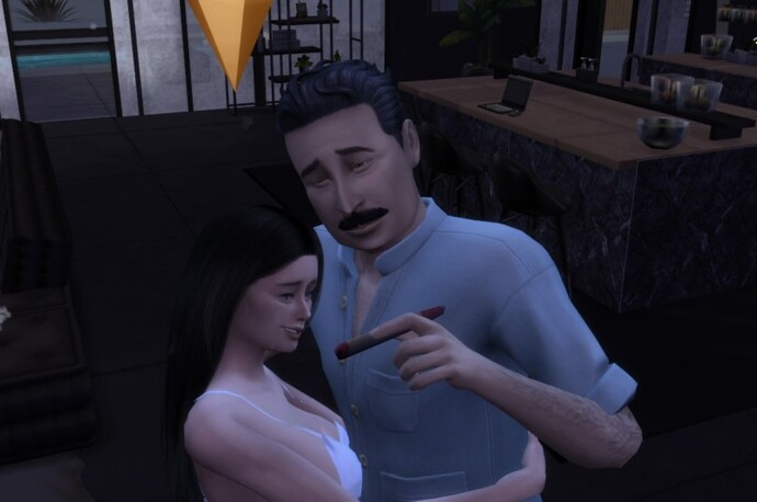 Sims 4 de Bir kadın zengin sevgilisinden hamile kaldı sizce bebeği aldıralim mi buyutelim mi?