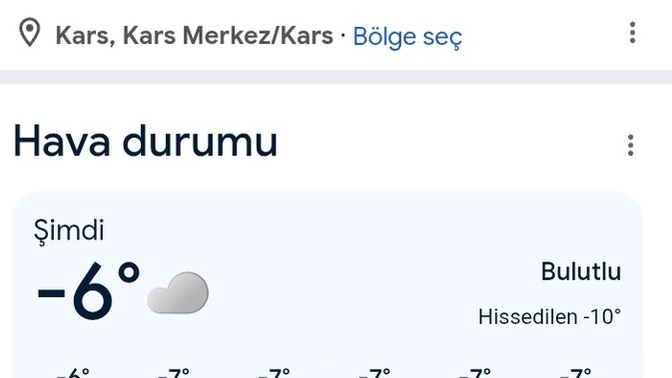 Orada hava nasıl ve kaç derece ?