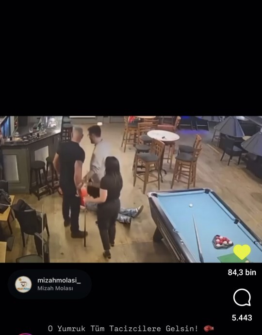 Karısına yürüyen erkeği tek yumrukta oldurdu mk?