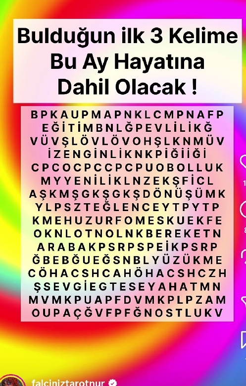 Sana hangisi çıktı?