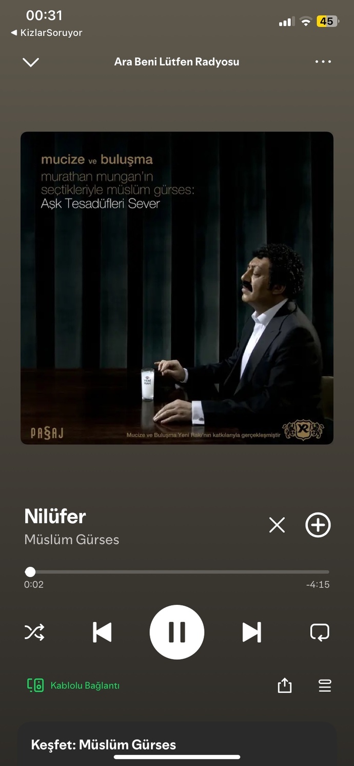 Efkarlandığınız bir şarkı var mı?