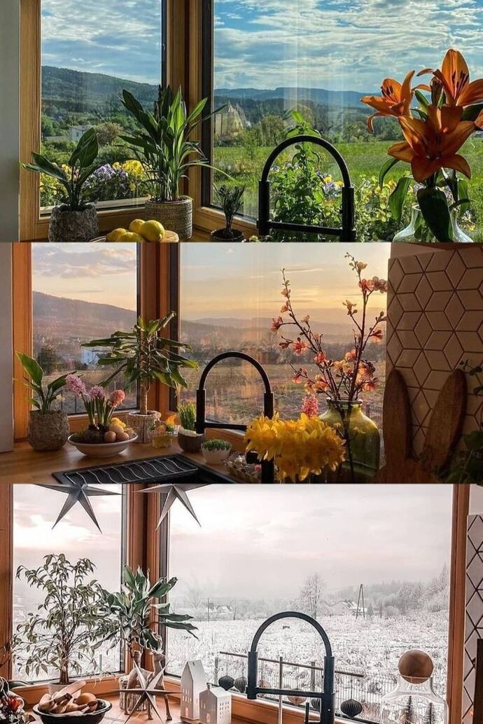 Evinizi yazın mı daha çok seviyorsunuz yoksa kışın mı, sizce hangi mevsimde daha huzurlu 🏡?