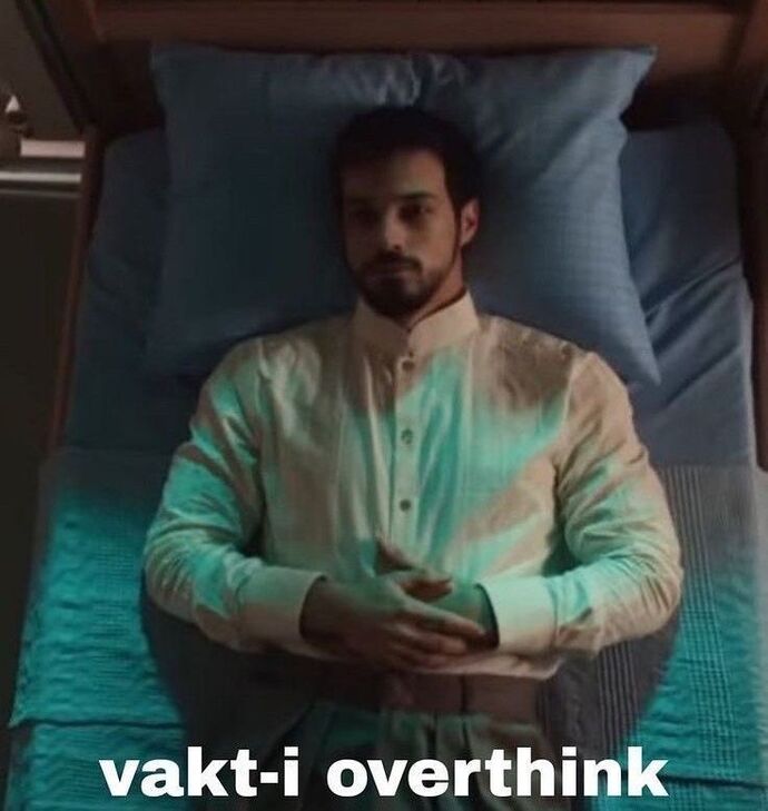 overthinklemek müzik eşliğinde tabi mümkünse