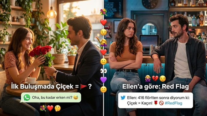 İlk buluşmada çiçek getiren erkek güvenilmez mi sizce?