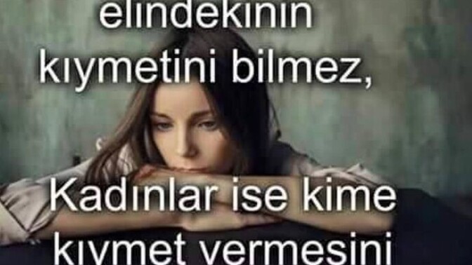 Erkekler elindekinin kıymetini bilmiyor mu?
