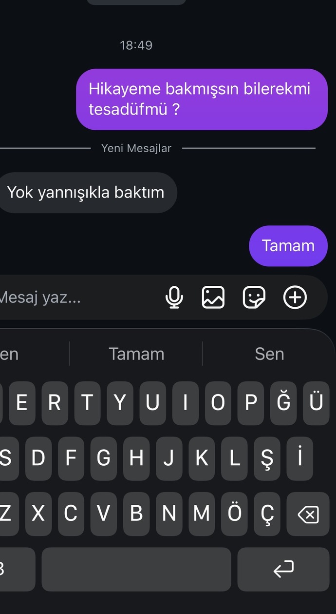 Eski sevgilim Instagram storyme bakıp sonra yok oldu, geri dönmek istiyor olabilir mi 😕?