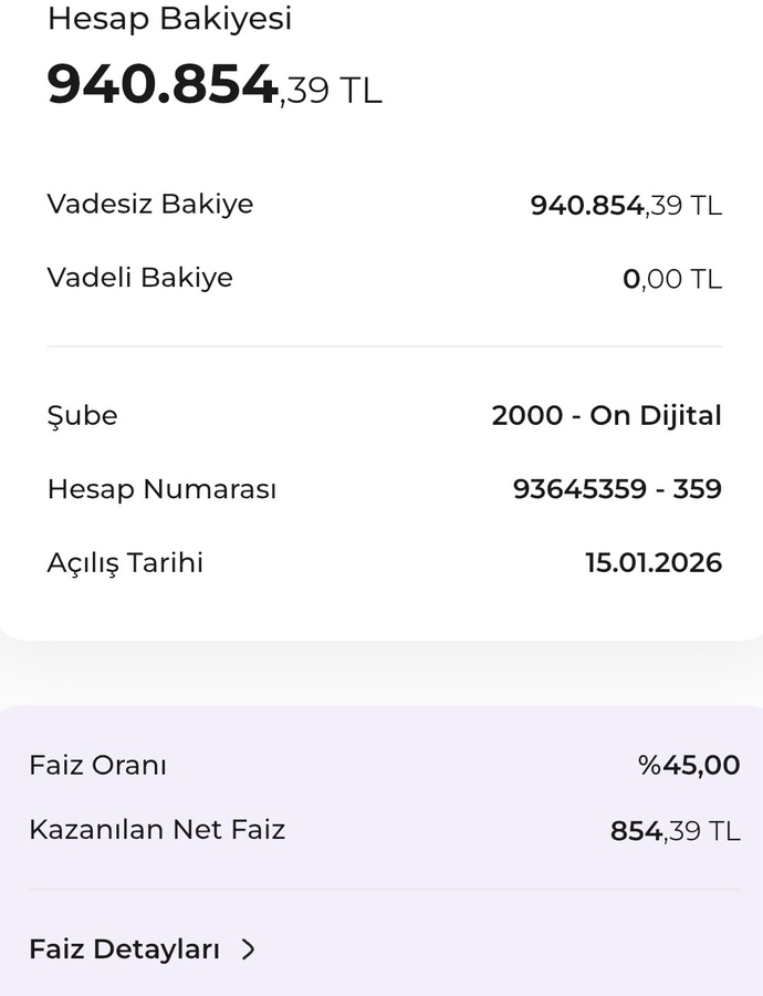 Günlük 854 tl faiz aya vurunca 27.000 Mantıklımı?