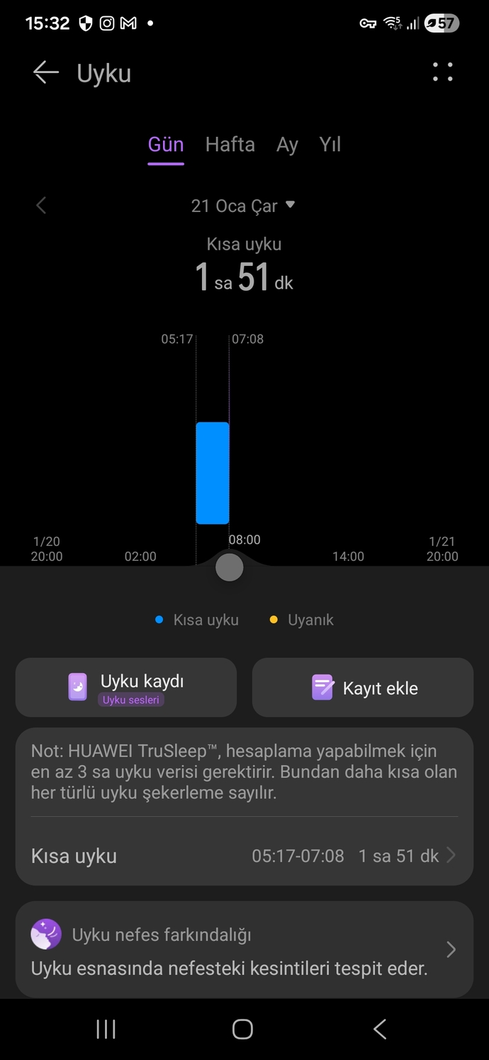Bugün kaç saat uyudunuz?