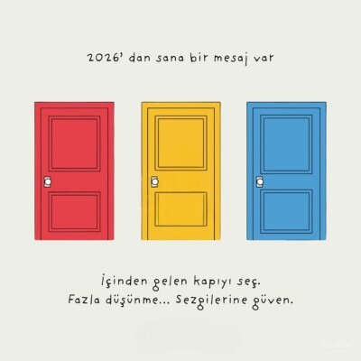 Fazla düşünmeden bir kapıyı seç lütfen. Hangisini seçtin?