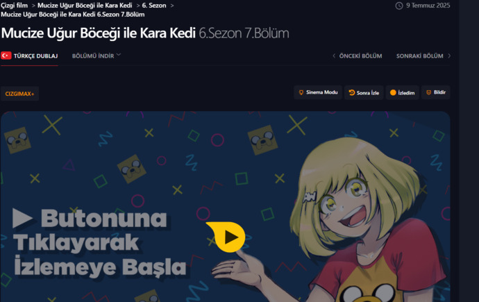 Çİzgi film izlemeyi sever misiniz?