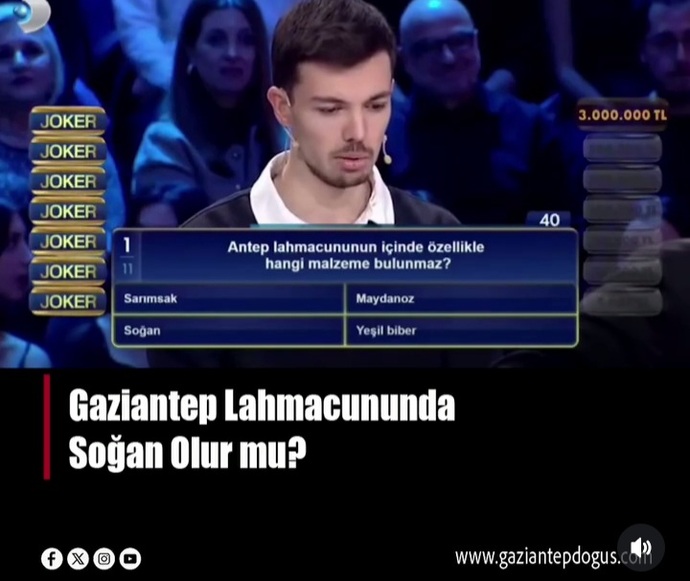 Ellerin lahmacunu soğanlı olur yeme gönül