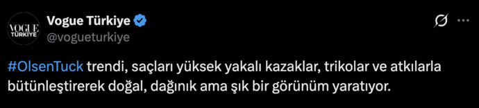 Kışın yeni cool görünümü Olsen Tuck sizce havalı mı?