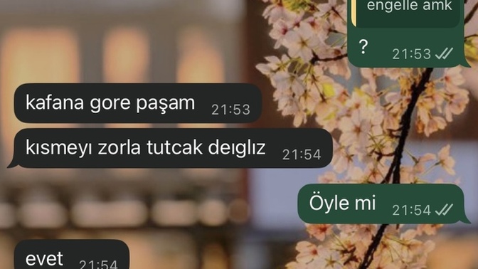 Sizce ben mi hatalıyım o mu?