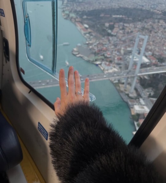 Helikopterde evlilik teklifi alan kızı kıskandınız mı?