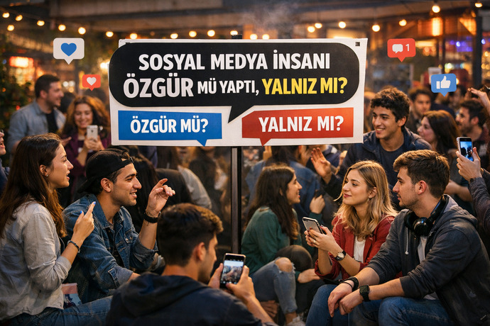 Sosyal medya insanı özgür mü yaptı, yalnız mı?