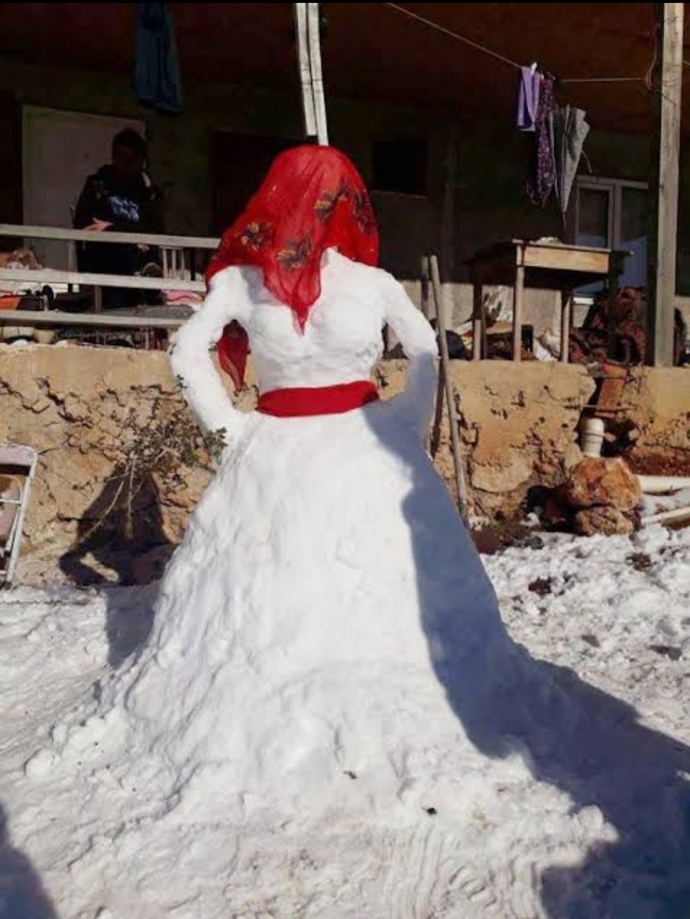 Kar kızı yaptım nasıl olmuş?🤭🤭 maşallah yetenek desen var 🤭🤭🤭?