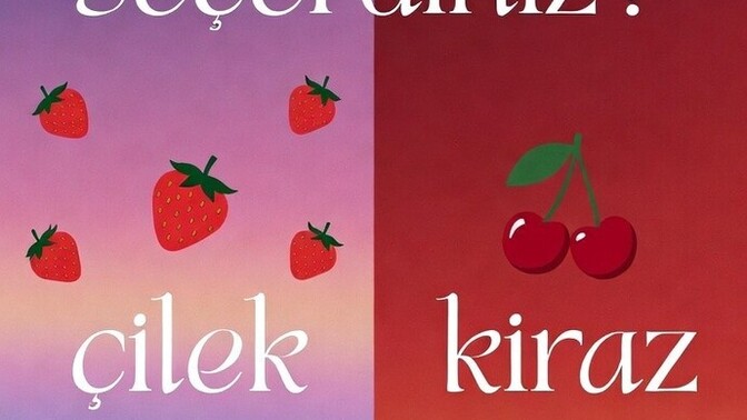 Çilek mi yoksa kiraz mı?