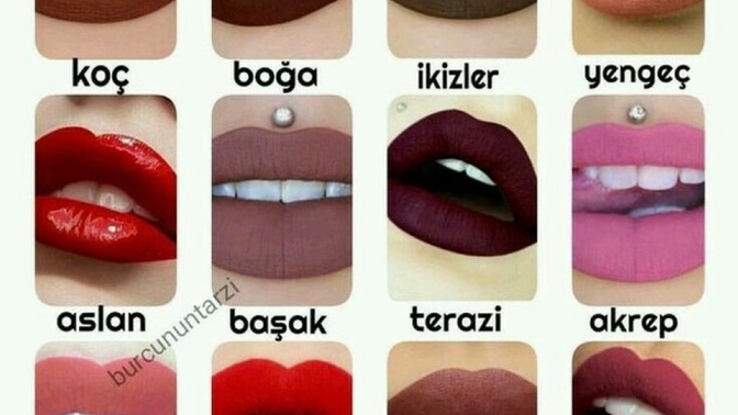 Burçlara göre Ruj renkleri doğru mu?