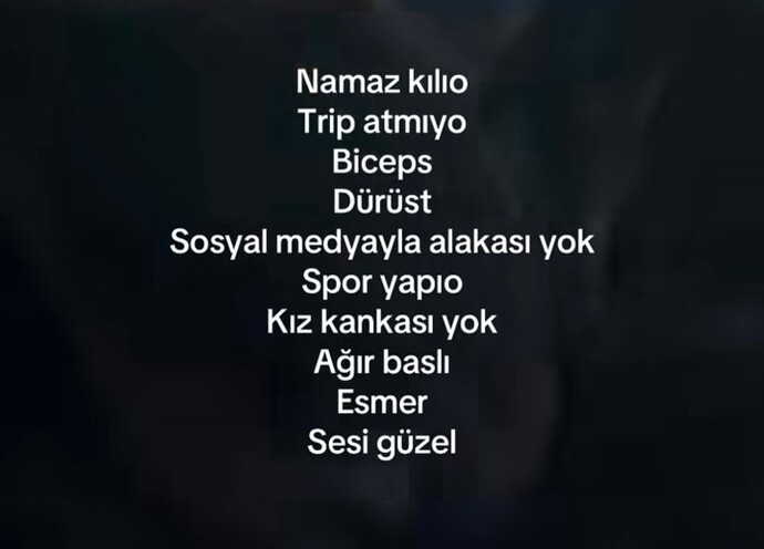 Sevgilinizde olmasını istediğiniz özellikler neler?
