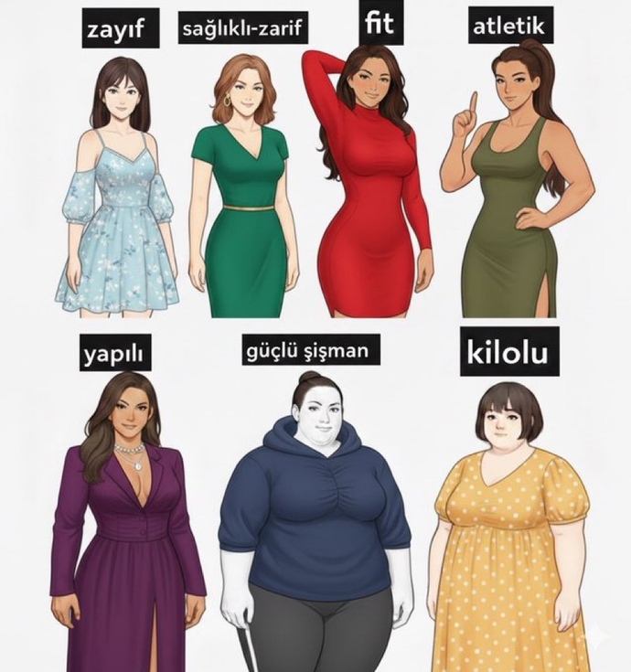 Hangi kadının fiziğini beğenirsin?