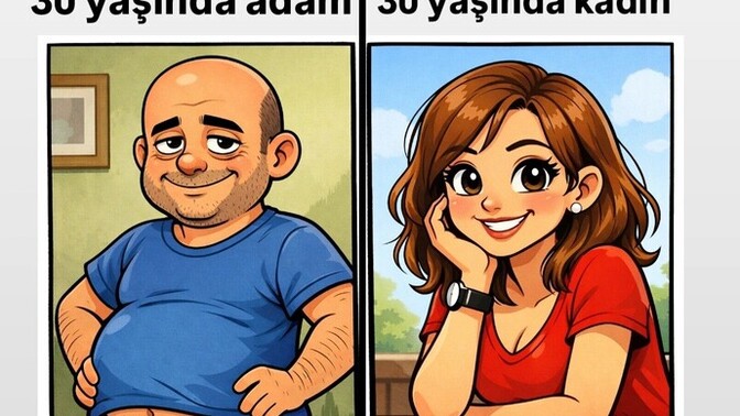 Adamlar kadınlara göre daha mı çabuk yaşlanır?