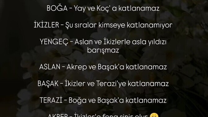 Burçlar kimlere katlanamaz?