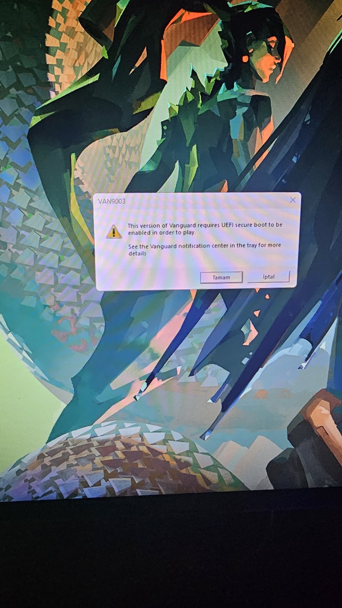 Windows 11de Valorant açarken secure boot hatasını nasıl çözebilirim?
