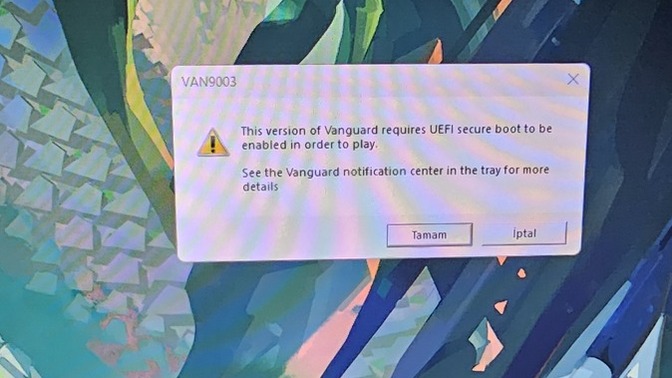 Windows 11'de Valorant açarken secure boot hatasını nasıl çözebilirim?
