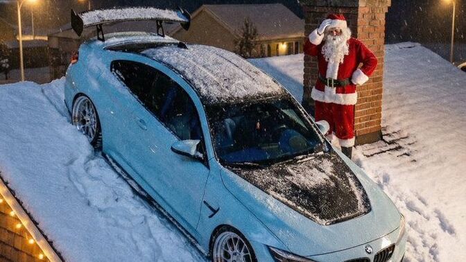 Noel baba size BMW M4 araba getirseydi tepkiniz ne olurdu?