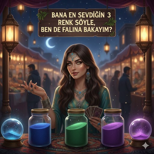 Bana En Sevdiğin 3 Renk Söyle Bende Falına Bakayım?