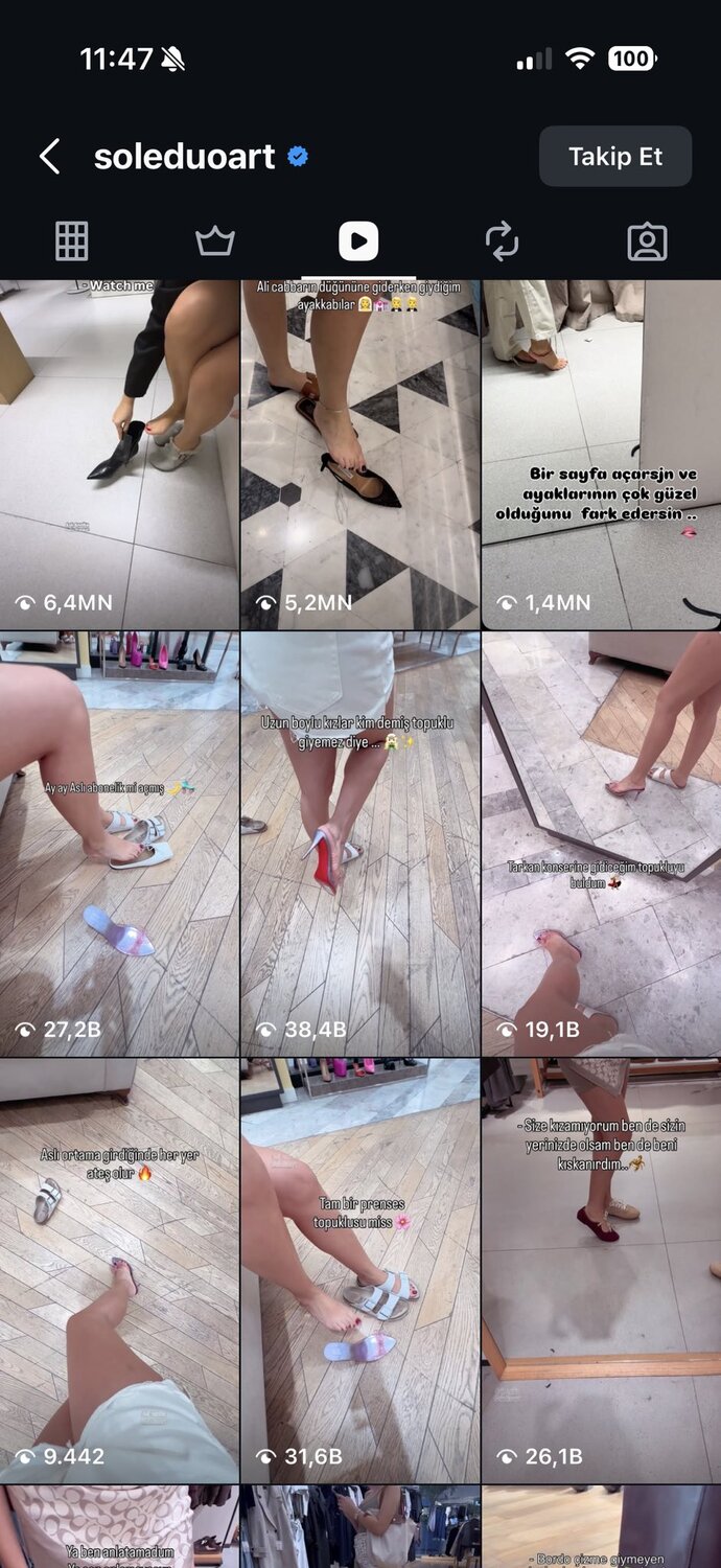 Bu ablamiz sadece ayaklarini paylasarak ayda 85k tl kazaniyormuş ınstagram aboneliklerinden. bu ıvırtı neden patladı kı bu kadar?