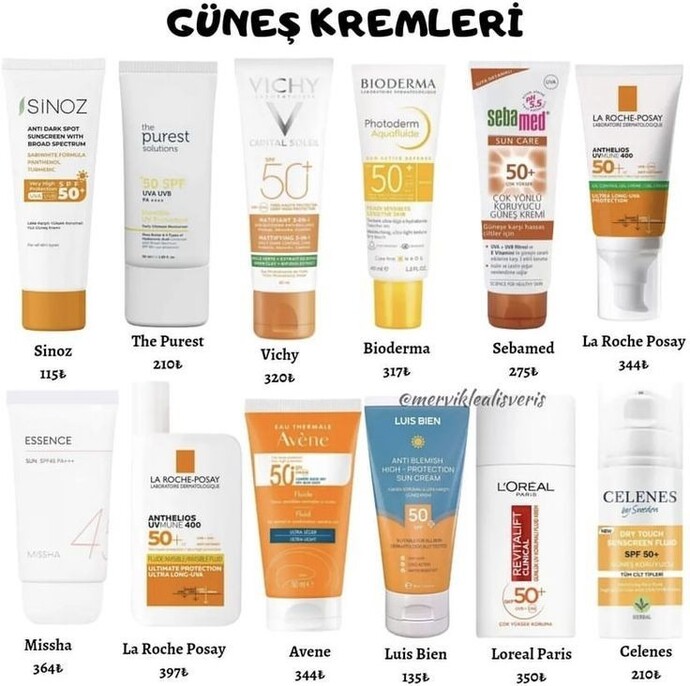 Bana güneş kremi önerir misiniz?