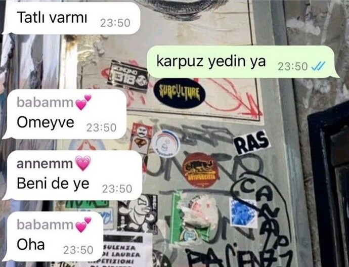Aile grubunuz var mı?
