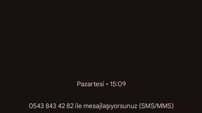 Bana bir mesaj geldi?
