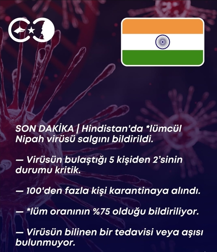 Hindistandaki ölümcül Nipah virüsü yeni pandemi riski mi, Türkiye buna ne kadar hazır?