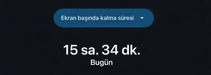 Ekran süreniz kaç saatttt?