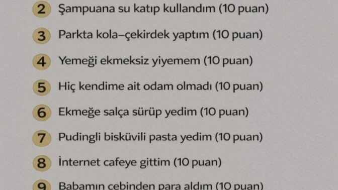 Ne kadar fakirsiniz hangilerini yaptınız?