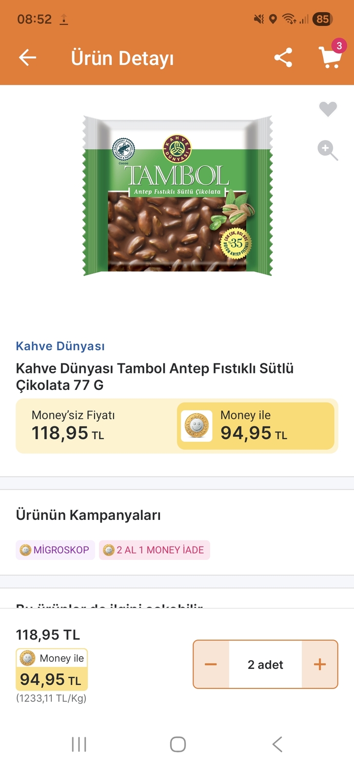 Fıstıklı tambola 47.5TL verilir mi?