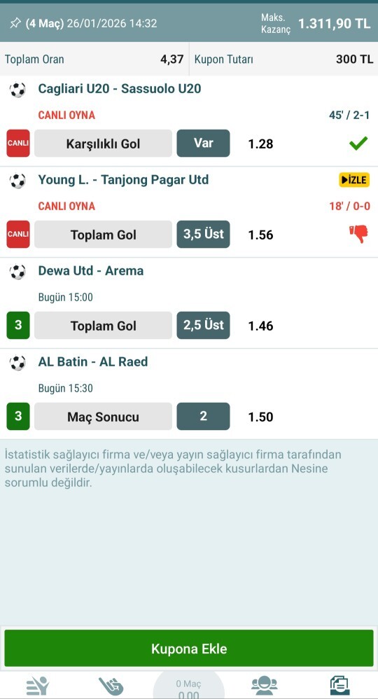 Bu kupon gelir mi sizce?