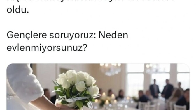 Evet gençler soru bize. Neden bekarsınız?