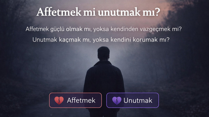 Affetmek mi unutmak mı?